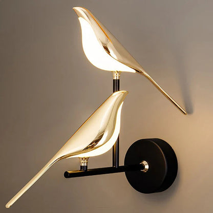 Sol Origami Bird LED Wall Light | Modern Nordic Perched Bird Sconce for Living Room