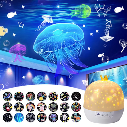 Sol Rotating Star Projector Night Light | 360° Rotating LED Galaxy Lamp for Kids Bedroom