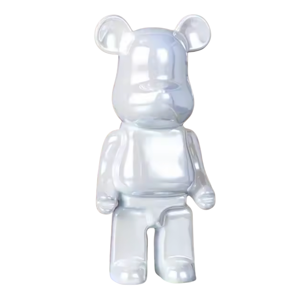 Abstract Bear Sculpture | Modern Resin Animal Statue for Home Decor