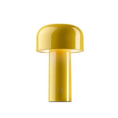 Sol Cordless Metal Mushroom Table Lamp | Rechargeable Dimmable Bedside Night Light