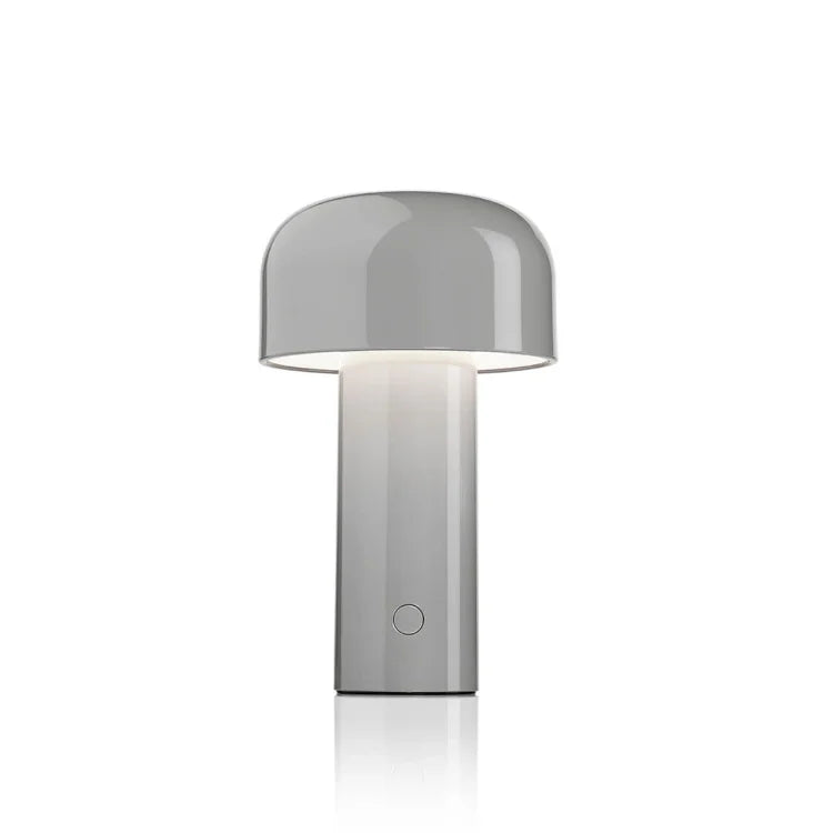 Sol Cordless Metal Mushroom Table Lamp | Rechargeable Dimmable Bedside Night Light