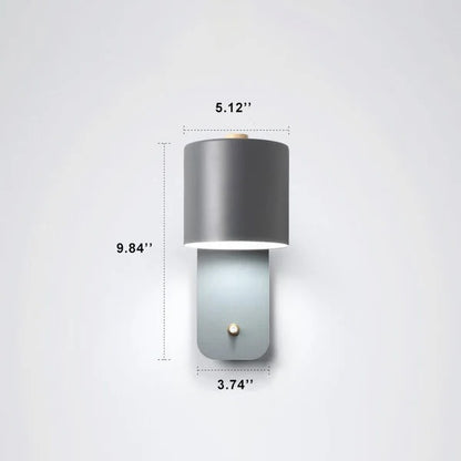 Macaron Nordic Wood Wall Light | Adjustable Bedside Lamp for Bedroom