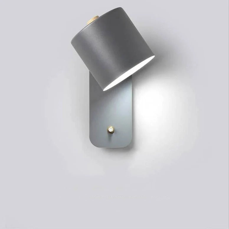 Macaron Nordic Wood Wall Light | Adjustable Bedside Lamp for Bedroom