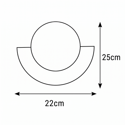 Sol Aurora Half Moon Wall Light | Modern Backlit LED Crescent Sconce for Living Room