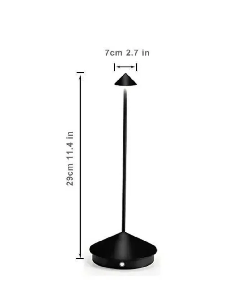 Sol Crystal Column Table Lamp | Modern Dimmable LED Bedside Night Light
