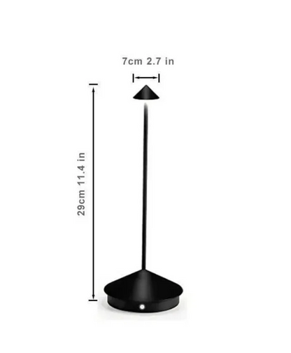 Sol Crystal Column Table Lamp | Modern Dimmable LED Bedside Night Light
