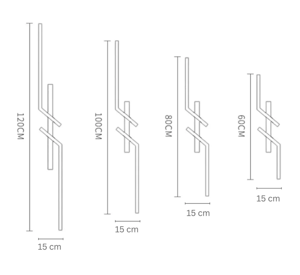 Linear LED Ceiling Light | Minimalist Modern Flush Mount Lamp for Living Room