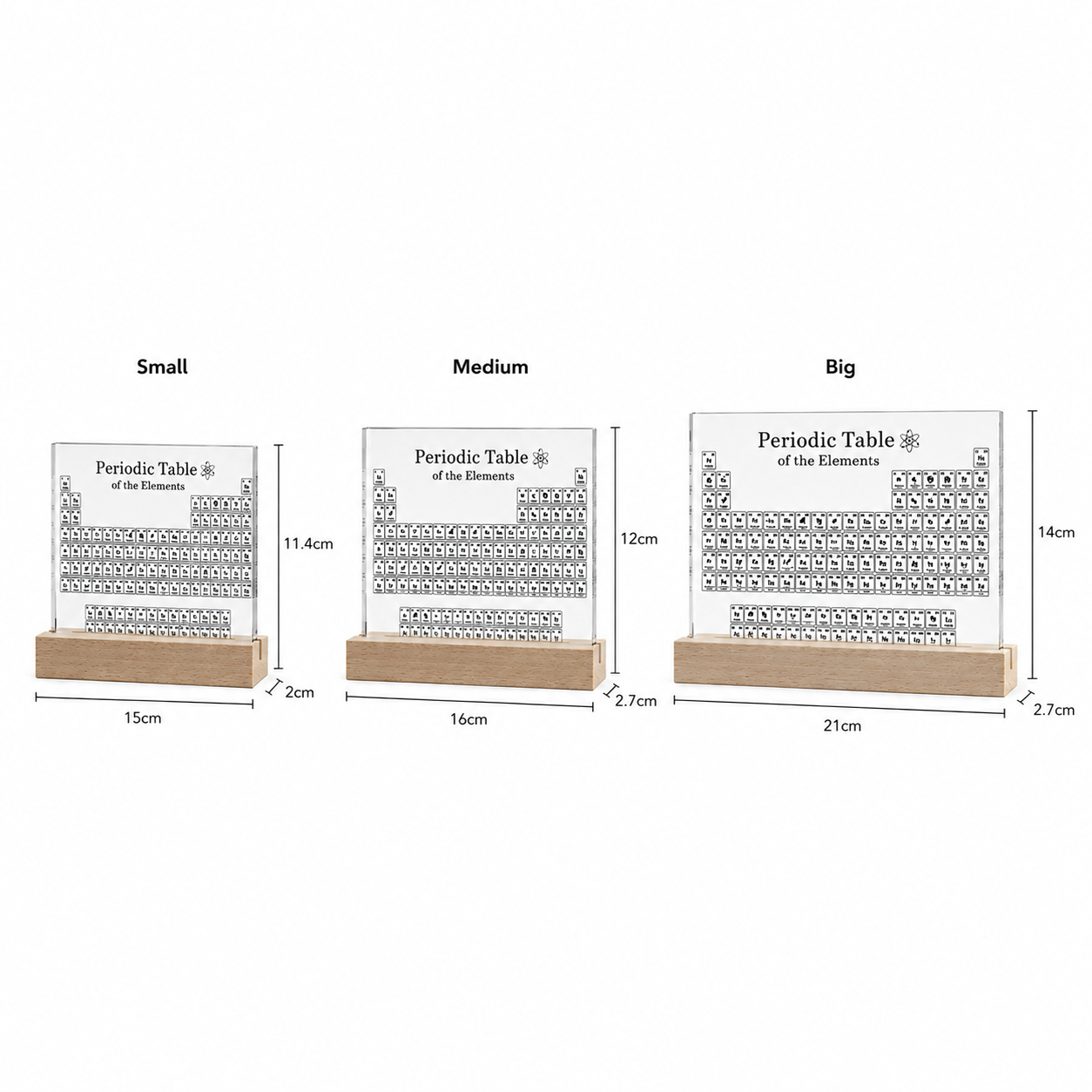 Periodic Table Display | Real Elements Acrylic Desk Display