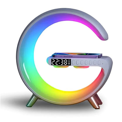 Sol 3-in-1 Bluetooth Alarm Clock | Wireless Charger & LED Nightstand Speaker