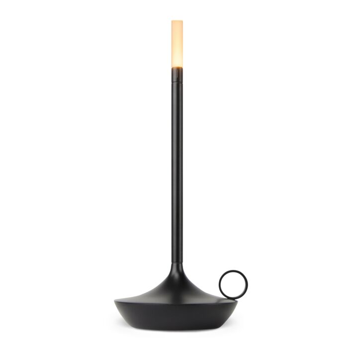 Sol Candlestick Cordless Table Lamp | Retro Rechargeable LED Bedside Night Light
